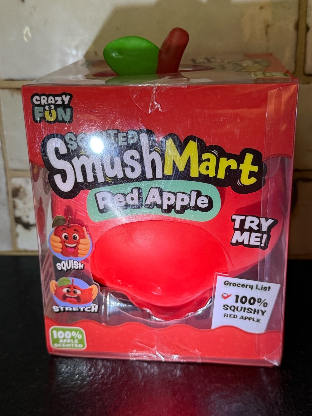 SmushMart Scented Red Apple Kids Squishy Toy - Picture 2 of 5